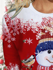 Weit Weihnachten Gestrickt T-Bluse Bedrucken