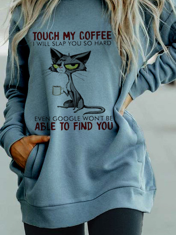 berühren meine Kaffee Weit Kapuze Sweatshirts