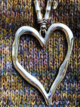 Western Retro Herz Perlen Leder Seil Halskette Pullover Kette Böhmisch Ethnisch Schmuck
