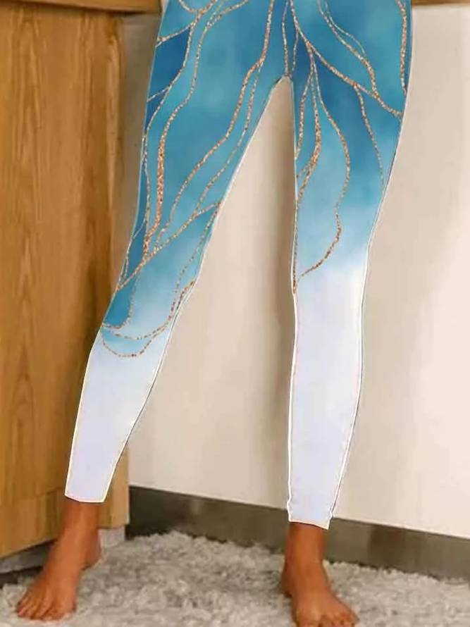 Farbverlauf Lässig Fest Leggings