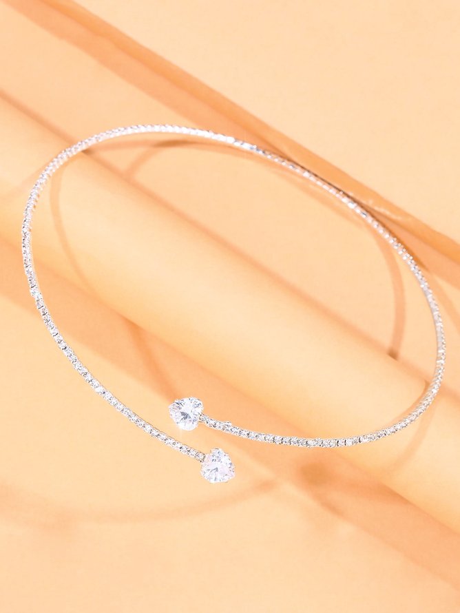 Bankett Party volle Deckung Diamant Halsband Halskette Valentinstag Neujahr Hochzeit Schmuck