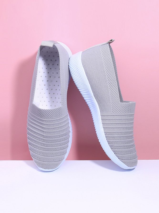 Große Größen Atmungsaktiv Slip On Sport Sneakers