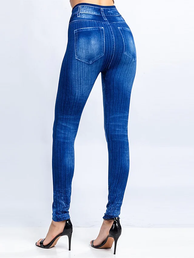Fest Geometrisch Lässig Leggings
