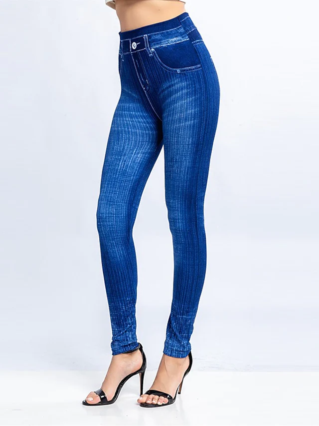 Fest Geometrisch Lässig Leggings