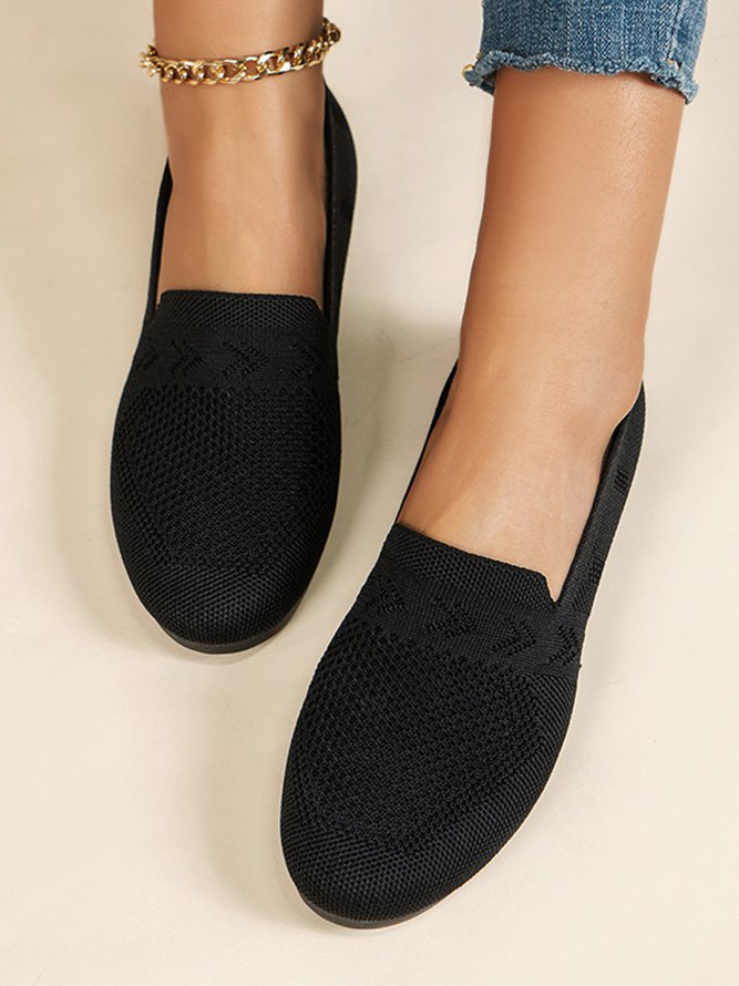 Damen Atmungsaktiv Textil Flach Schuhe