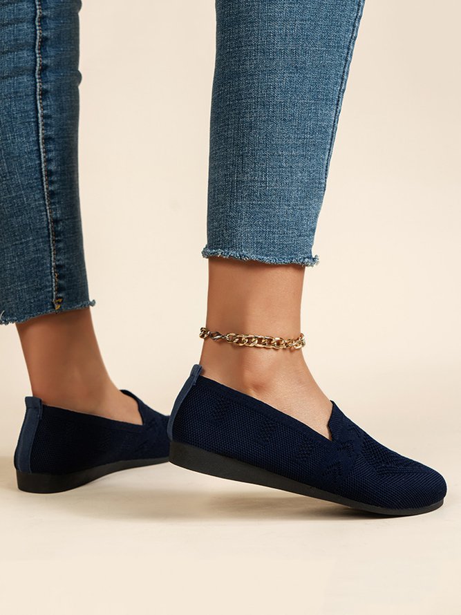 Damen Atmungsaktiv Textil Flach Schuhe