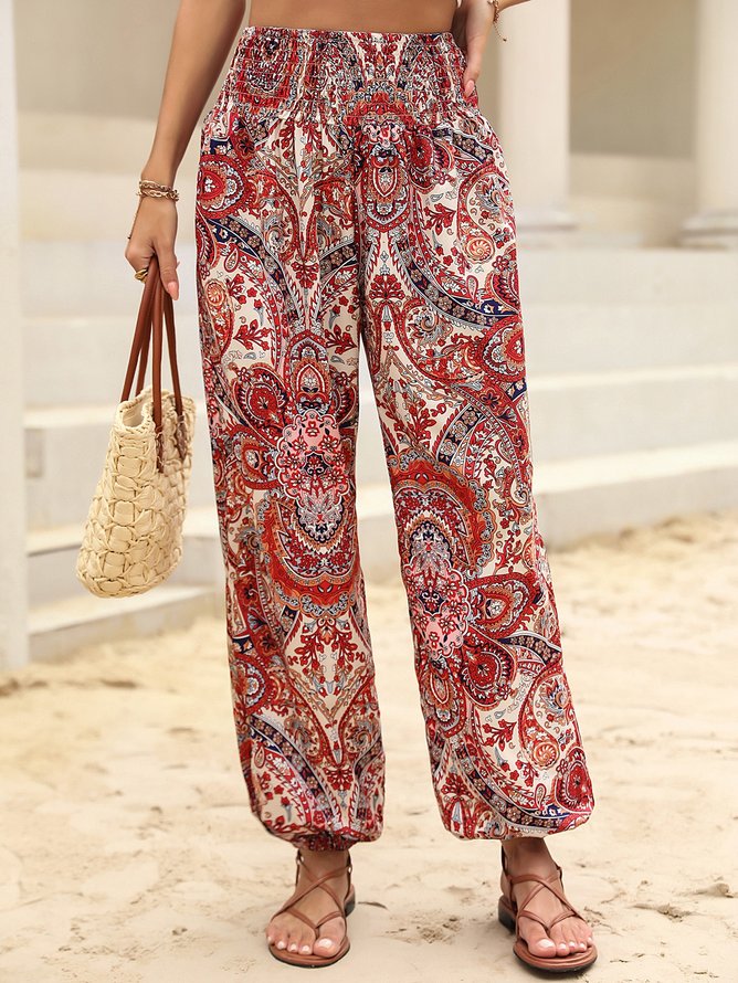 Ethnisch Weit Freizeithose