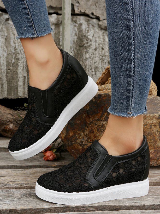 Blume Stickerei Detail Versteckt Stöckel Schuhe