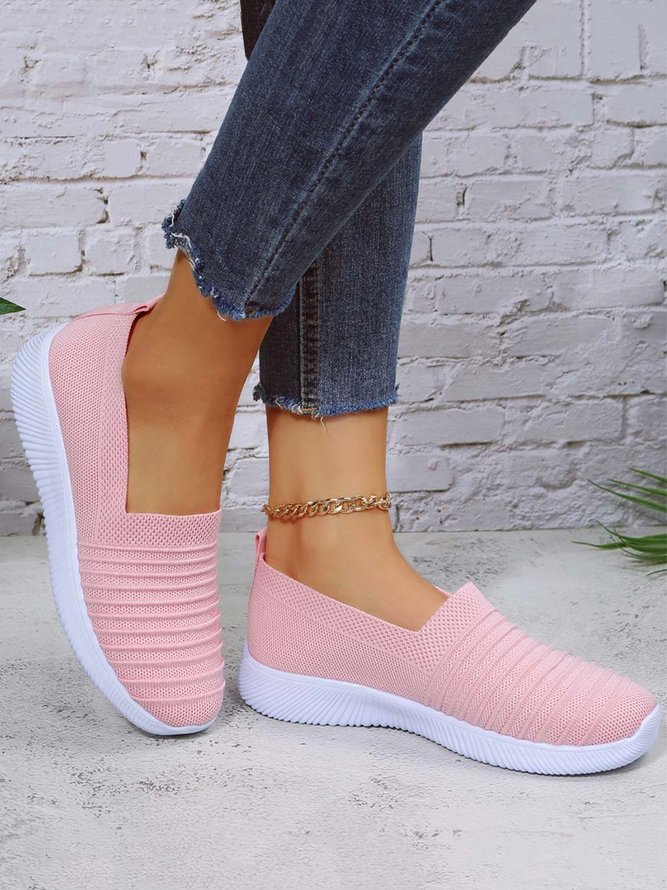 Große Größen Atmungsaktiv Slip On Sport Sneakers