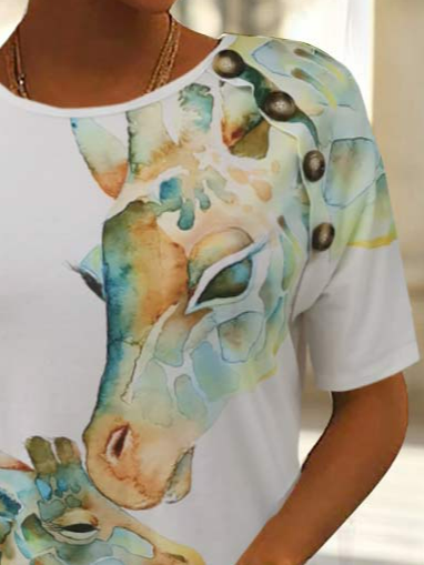 Intim Giraffe Rundhals T-Shirt