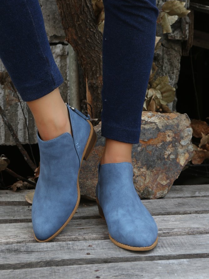 Damen minimalistisch Niedrig Postleitzahl Zurück Chelsea Stiefelette