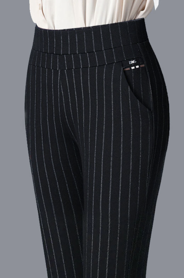 Gestreift Taschen Freizeithose