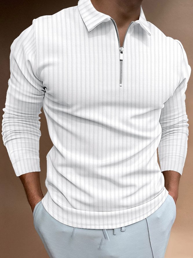 Schalkragen Regelmäßige Passform Urban Poloshirt