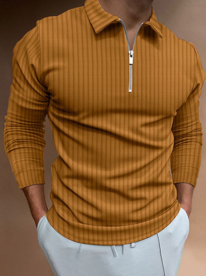 Schalkragen Regelmäßige Passform Urban Poloshirt