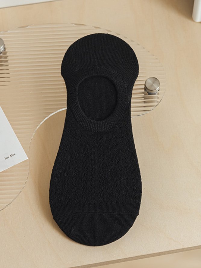 1 Paar Lässig Atmungsaktiv Ausgehöhlt Unifarben Knöchelsocken
