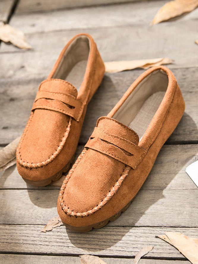 Damen minimalistisch Bequem Rutschfest Halbschuhe
