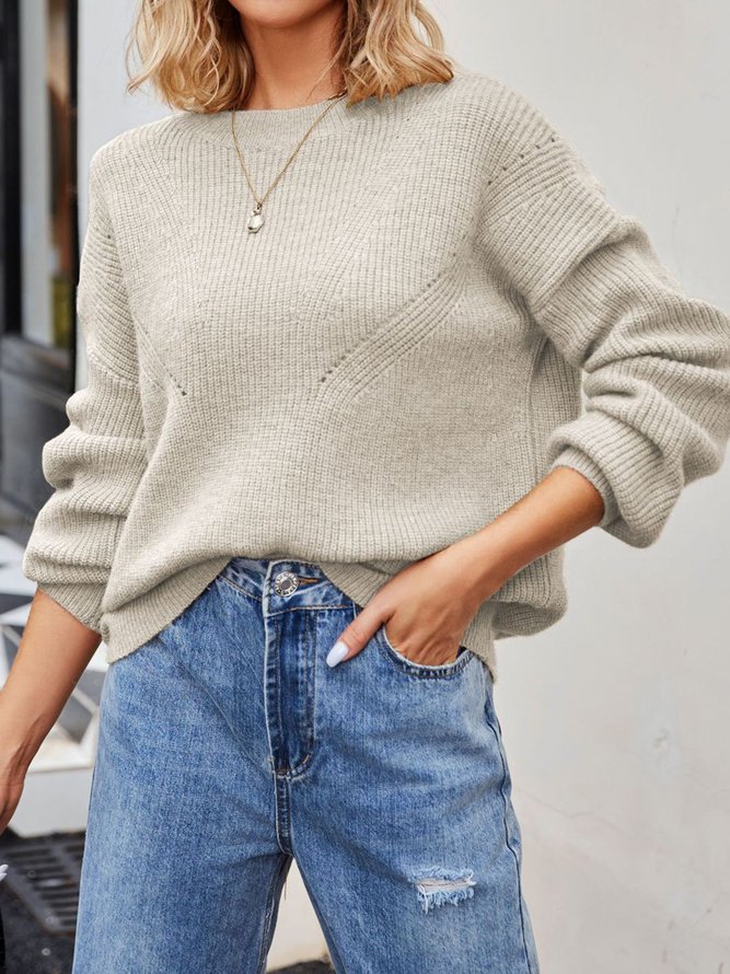 Wolle/Stricken Lässig Pullover