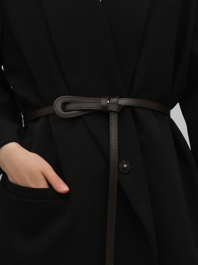 Damen minimalistisch Schleife Verknotet Lässig Gürtel