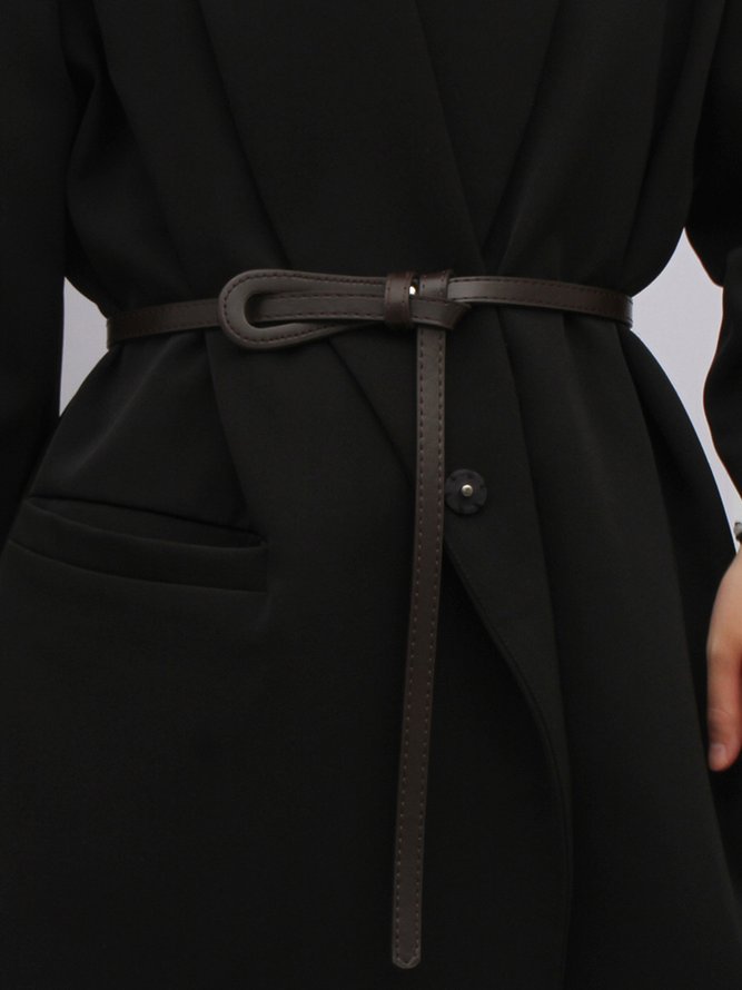 Damen minimalistisch Schleife Verknotet Lässig Gürtel