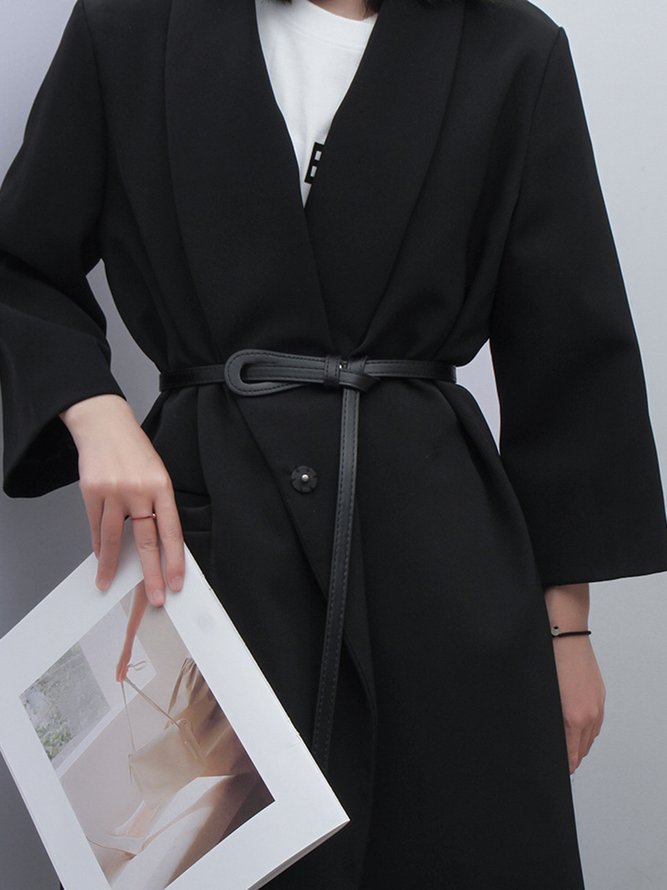Damen minimalistisch Schleife Verknotet Lässig Gürtel