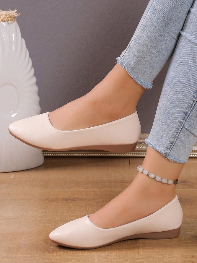 Damen minimalistisch Bequem Pendeln Flache Schuhe