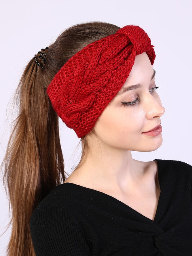 Twist Stricken Schleife Stirnband