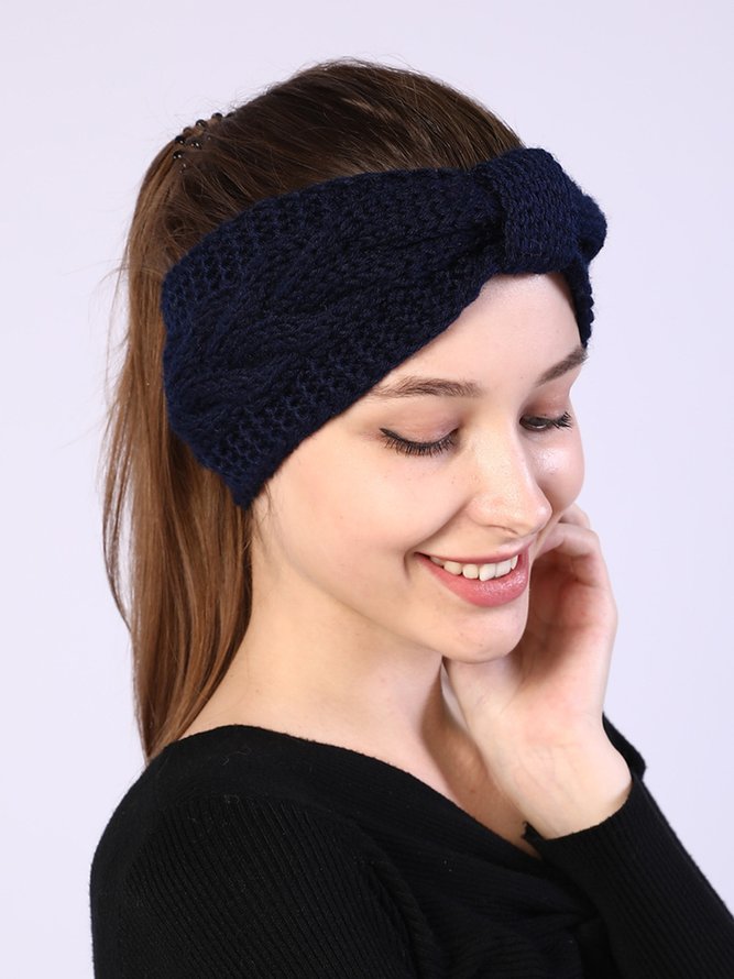 Twist Stricken Schleife Stirnband