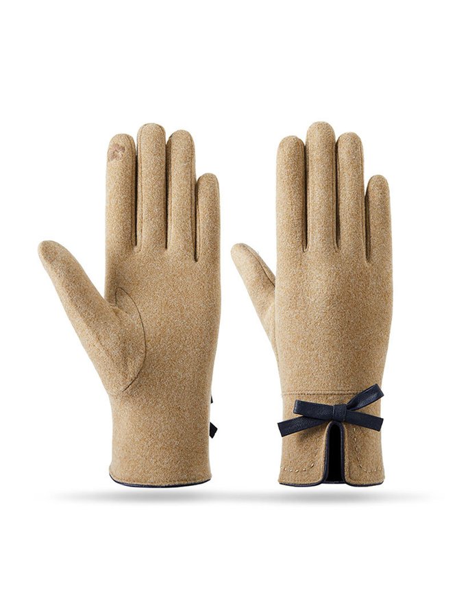 Elegant Schleife Wärme Handschuhe