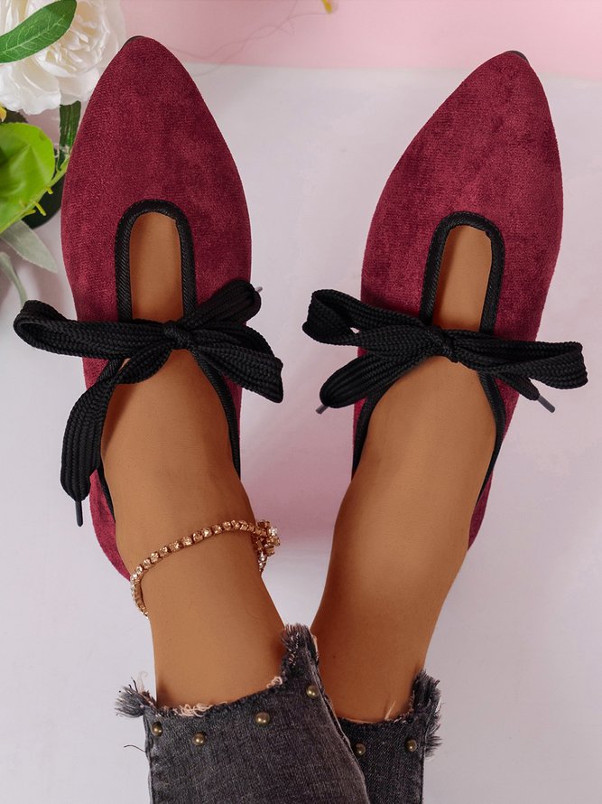Lässig Ausgehöhlt Schnürung Schuhe