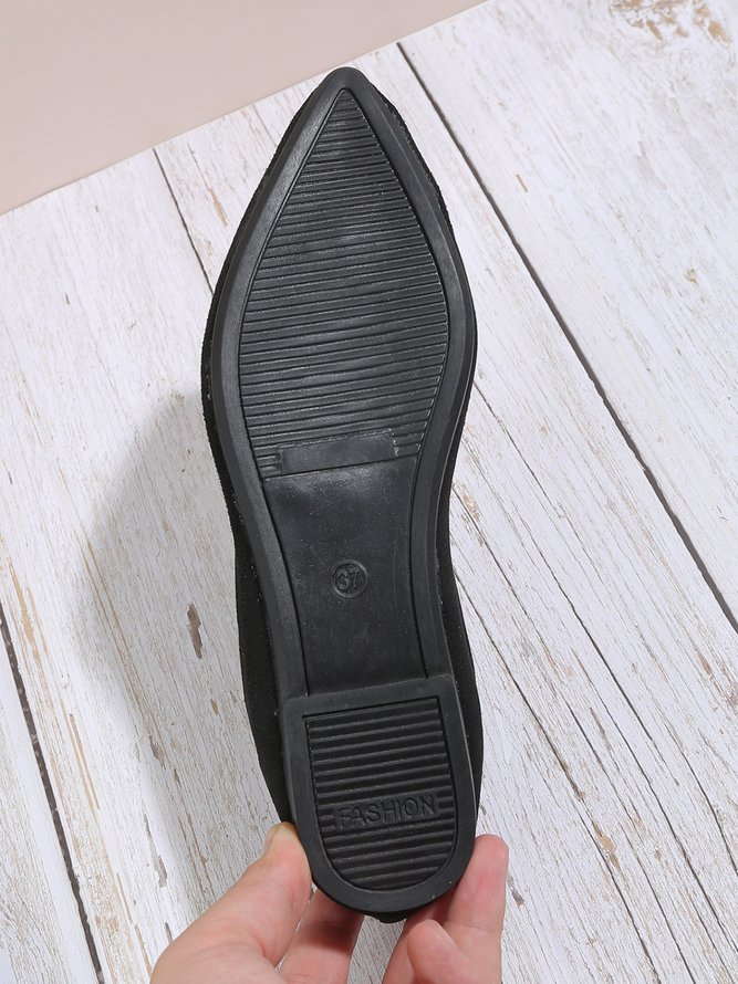 Strass Irregulär Fashion Flache Schuhe