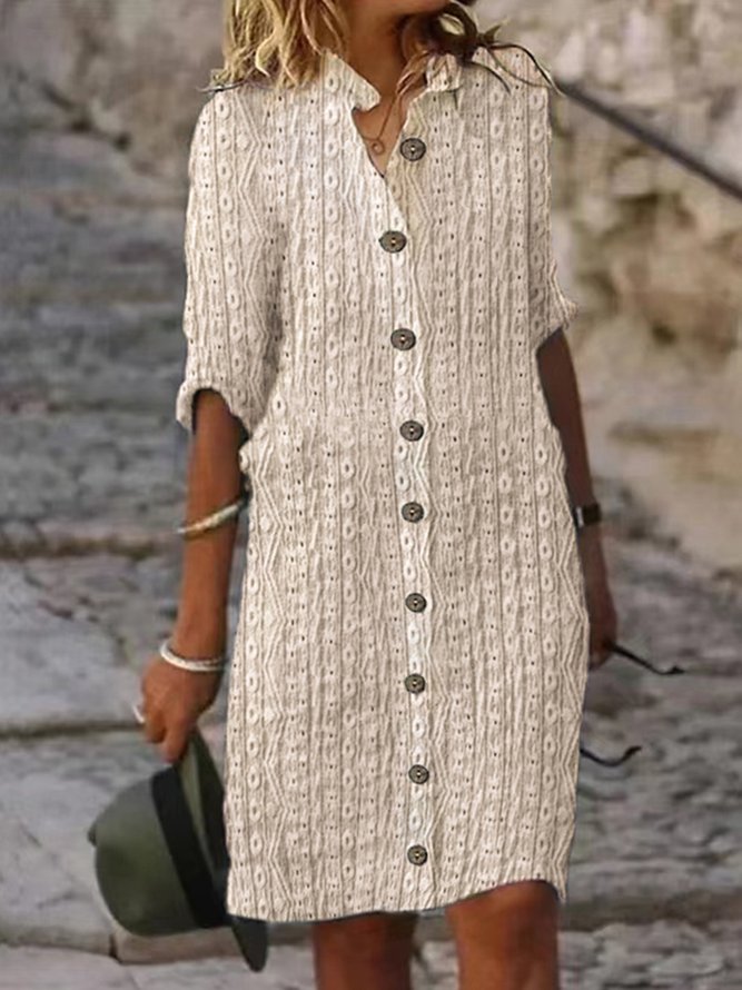 Weit Freizeitkleid Mit Nein