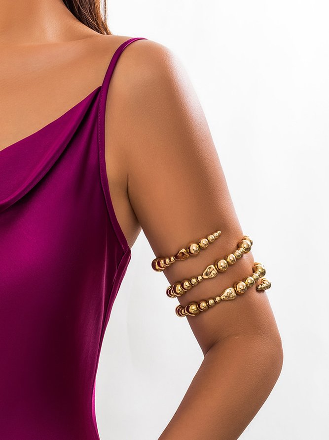 Elegant Irregulär Faux Perle Türkis Perlen Arm Wickeln Kette