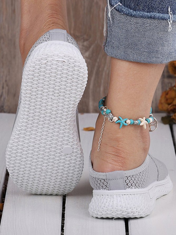 Atmungsaktiv Textil Slip On Maultier Sneakers