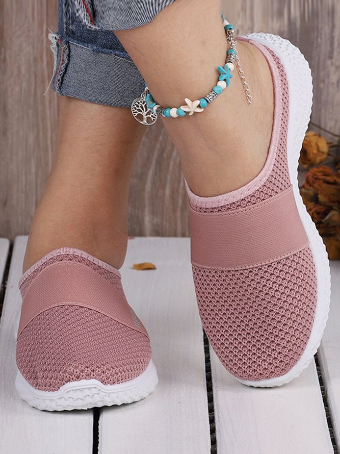 Atmungsaktiv Textil Slip On Maultier Sneakers