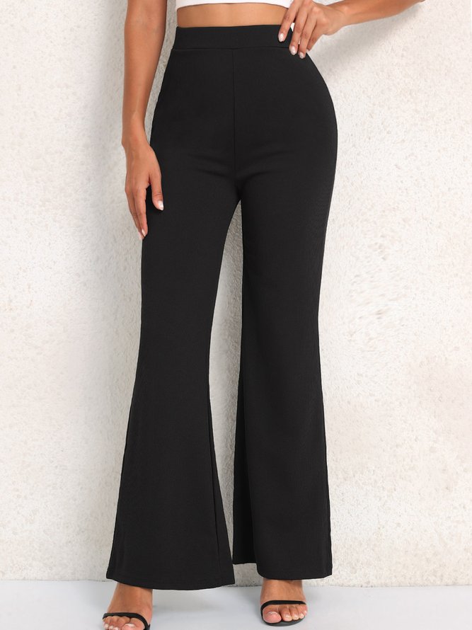 Unifarben Einfach Weit Fashion Hose