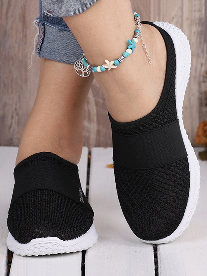Atmungsaktiv Textil Slip On Maultier Sneakers