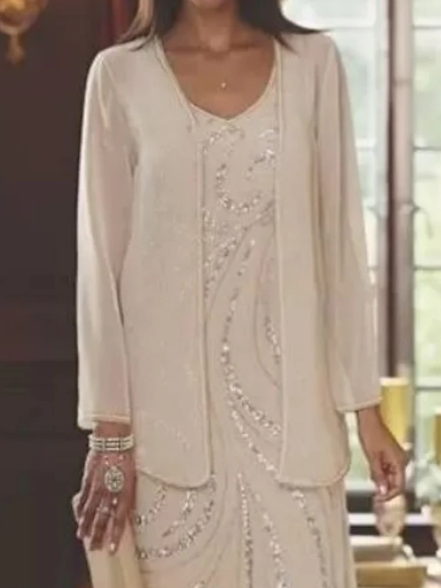 Elegant Weit Zweiteiliges Set