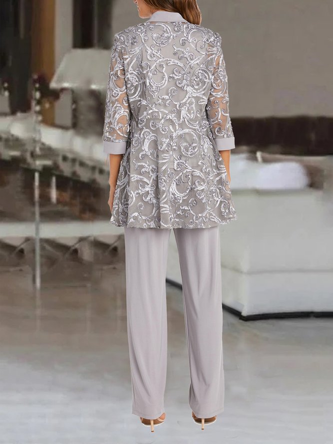 Weit Wickeln Elegant Spitze Matching Kostüm
