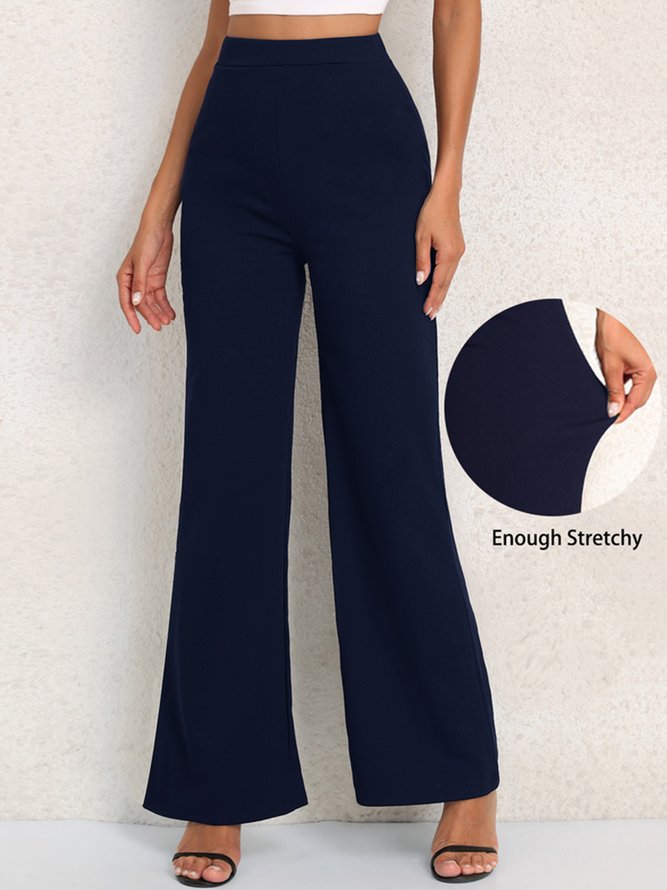 Unifarben Einfach Weit Fashion Hose