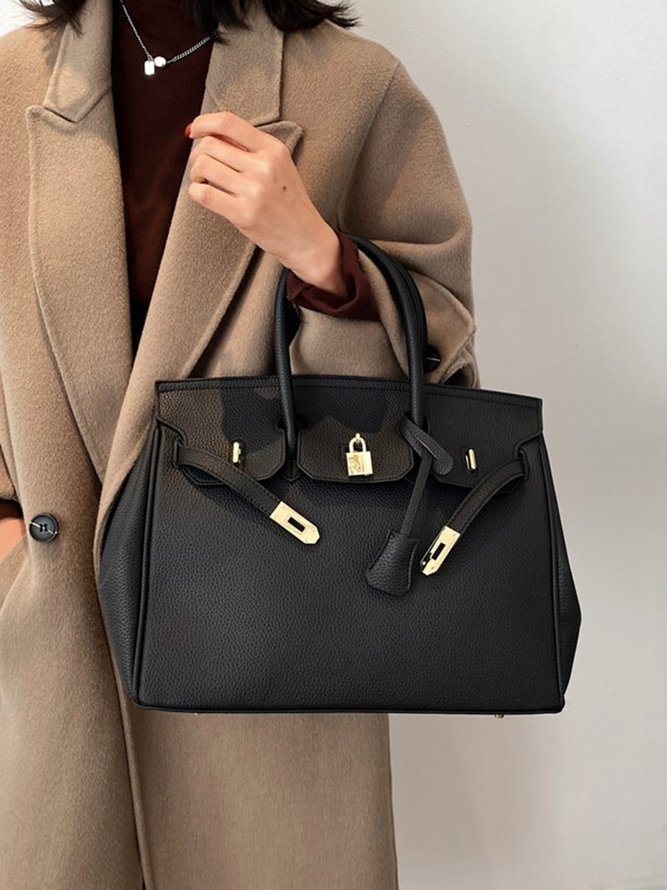 GROSSE KAPAZITÄT Drehverschluss Handtasche Umhängetasche