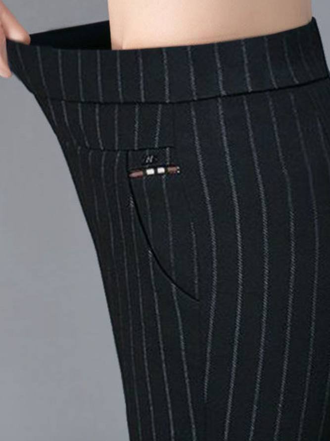 Gestreift Taschen Freizeithose
