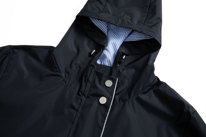 Kapuze Weit Unifarben Lässig Trenchcoat