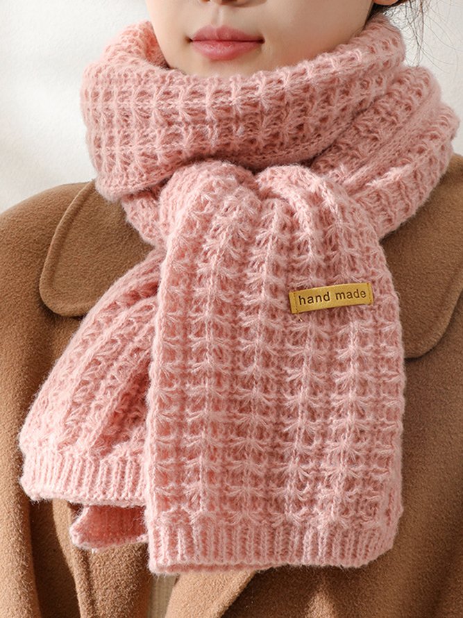 Lässig minimalistisch Wärme Gestrickt Schal