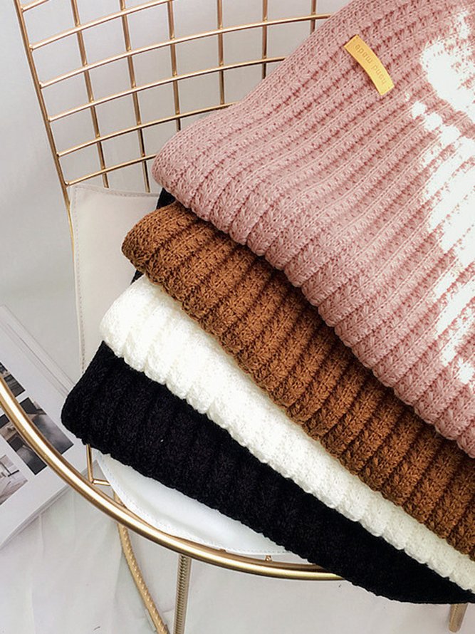 Lässig minimalistisch Wärme Gestrickt Schal