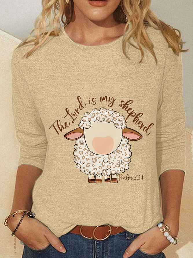 Lässig Frühling/Herbst OSTERN (Ei) Täglich Weit Baumwollmischung Regelmäßig H-Linie Regelmäßig Bluse für Damen