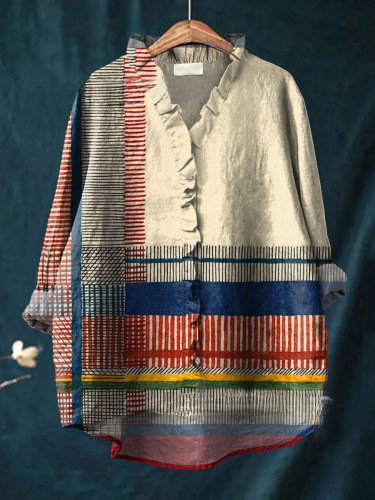 Geblümt Elegant Frühling/Herbst Polyester Nahtverarbeitung Mikroelastizität Täglich Regelmäßig Regelmäßig Hemden für Damen