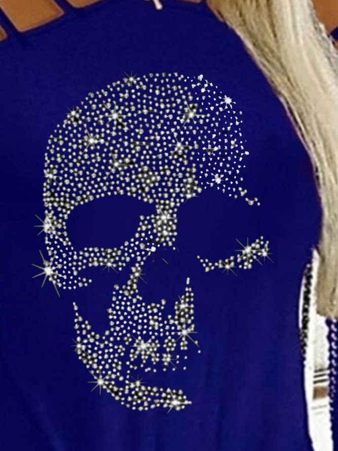 Rundhals Baumwolle Langarm Graffiti Shirts & Blusen&Shirts