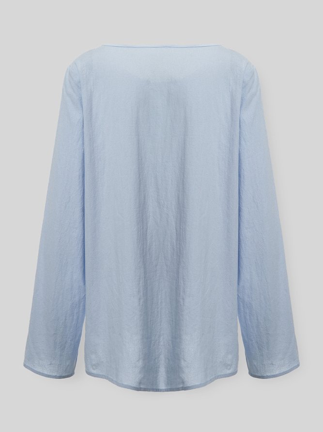 Große Größen Geblümte Blusen & Shirts mit Langarm
