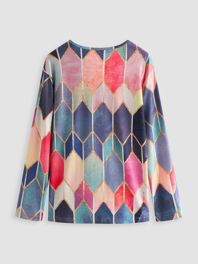 Rundhals Langarm Sweatshirt Bedrucken