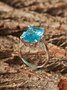Saphir Zirkon Ring